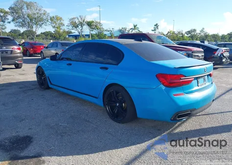 2017 BMW 750 I z USA, uszkodzony, nr VIN WBA7F0C34HGM22159